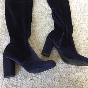 Shoes - Blue velvet boots Shoes - Blue velvet boots